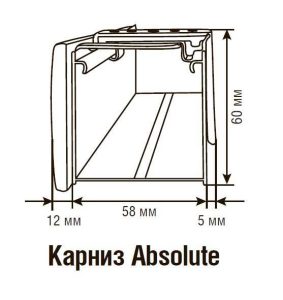 Карниз деревянных жалюзи Coulisse Абсолют СПб
